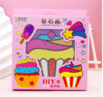 DIY BIG SIZE - Diamond Crystal Painting Stickers: Mosaic Art Kit for Kids - Educational Cartoon Puzzle Art Gift & Return Gifts for Birthdays (Pack of 1)-Mix Design - Image 3