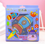 DIY BIG SIZE - Diamond Crystal Painting Stickers: Mosaic Art Kit for Kids - Educational Cartoon Puzzle Art Gift & Return Gifts for Birthdays (Pack of 1)-Mix Design - Image 4