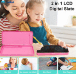 Writing Tablet Pencil Case for Kids – 2 in 1 LCD Digital Slate for Kids, E-Note Pad, Pencil Box for Kid, Doodle Writing Board for School Going Kid, Educational Toys - Assorted Colour - Image 7