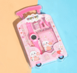 Case Creation Kids Stationery Gift Set 7 Pieces Includes School Supply 2 Pencil, 1 Pencil Gripper, 1 Eraser, 1 Sharpener, 1 Wrist Watch,1 Wallet in Trolley Design Case, Birthday Return Gift - Girls - Image 7