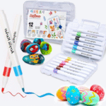 12Pcs Acrylic markers Permanent Gel Marker Quick Drying Markers scrapbook DIY craft making for Mug Ceramic Glass, Wood Fabric, Canvas Metal Painting,Kids Suit,Card Making, Art Supplies