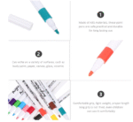 12Pcs Acrylic markers Permanent Gel Marker Quick Drying Markers scrapbook DIY craft making for Mug Ceramic Glass, Wood Fabric, Canvas Metal Painting,Kids Suit,Card Making, Art Supplies - Image 5