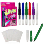 Blow Pens - Magical Coloring Spray Blow Pens for Kids Children, Pack of 6 Pcs Spray Blow Marker Sketch Pen for Kids, Fun Drawing Arts Crafts Colour Pens for Return Gifts, Multicolor