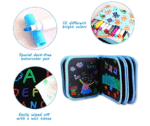 Erasable Doodle Slate Painting Kit for Kids Drawing Book with Wet Wipes & Colors for Kids, Colouring Doodle Slate for Boys & Girls(Color and Design May Vary) - Image 4