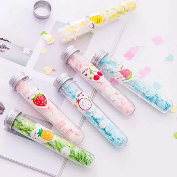 Paper Soap | Disposable Mini Soap Paper | Scented Soap Bath Flakes | Portable Flower Tube Petals | Tube Shape Bottle Paper Soap For Travelling |
