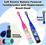Vibration Electric Toothbrush With Additional Head For Kids [Pack Of: 1, Pink] Electric Toothbrush  (Pink) - Image 8