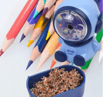 Space Astronaut Pencil Sharpener for Kids, Table Sharpener Machine, Birthday Return Gift, Pencil Cutter Machine, Sharpeners for School Supply and Office (Pack of 1, Random Colour) - Image 5